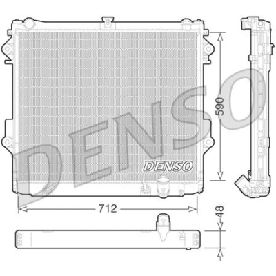 Billede af DENSO DRM50074 Radiator 712 590 48