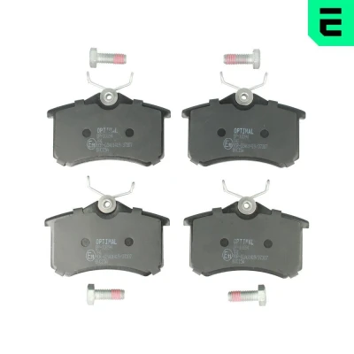 Billede af OPTIMAL BP 10094 Bremseklodser bagaksel med bremsecaliperskruer VOLKSWAGEN: GOLF 4, 3, Bora Sedan, AUDI: A4 B7 Avant, B6 Sedan