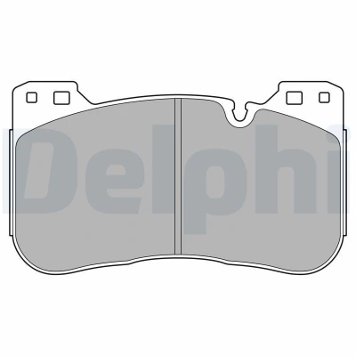 Billede af DELPHI LP3626 Bremseklodser Forberedt til slidindikator med anti knirke plade uden tilbehør BMW: 5 Sedan, 3 X5