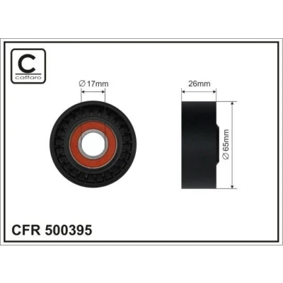 Billede af Strammehjul, kilerem CAFFARO 500395