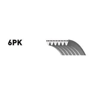 Billede af GATES 6PK1573 Kileribberem 1573 6 Polyester, EPDM (ethyl propylen dien gummi) FleetRunner Micro V AUDI: A4 B6 Sedan, A6 C6 Avant, Avant