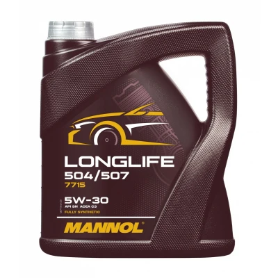 Billede af Mannol Longlife 504/507 5W 30 4l Motorolie MN7715 4 VOLKSWAGEN: Polo V Hatchback, up! Golf 7, BMW: 5 Touring, 3 Sedan, 1 Hatchback