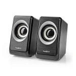 Billede af PC højttaler 2.0 18 W Tilslutninger indgang: USB A Han / 1x 3.5mm Drevet Volumenkontrol udgang