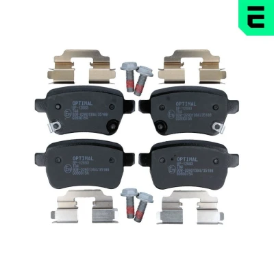 Billede af OPTIMAL BP 12693 Bremseklodser bagaksel med akustisk advarsel for slid OPEL: Corsa E Hatchback, Adam, FIAT: 500L