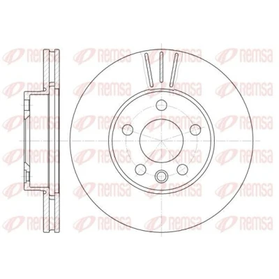 Billede af REMSA 6496.10 Bremseskiver foraksel 288, 288 25 5 ventileret VOLKSWAGEN: Sharan I, FORD: Galaxy Mk1 MPV