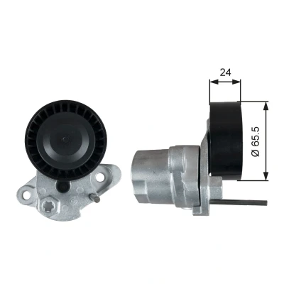 Billede af GATES T39387 Strammehjul BOOST DN CVT Belt SKODA: Octavia 3 Combi, Yeti, Citigo, VOLKSWAGEN: up! Hatchback, Golf 7 Variant, Polo V Hatchback