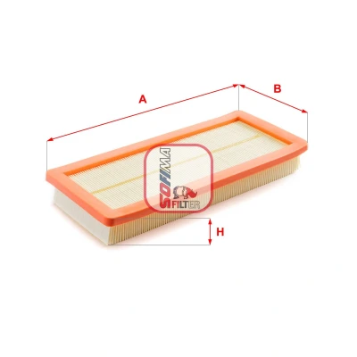 Billede af SOFIMA S 3371 A Luftfilter 40mm 147mm 332mm Filterindsats FIAT: Qubo, Fiorino III Van / Stationcar, PEUGEOT: Bipper Van, Tepee