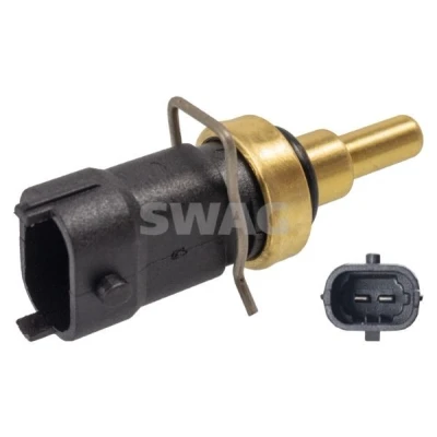 Billede af SWAG 33 10 2487 Kølevæsketemperatur Sensor sort med holdefjeder, pakning FIAT: 500 Hatchback, Panda II Grande Punto Hatchback