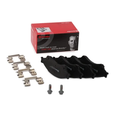 Billede af BREMBO P 24 153 Bremseklodser med akustisk advarsel for slid bremsecaliperskruer tilbehør MERCEDES BENZ: B klasse, FORD: Ranger Mk3