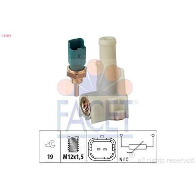 Billede af FACET 7.3233K Sensor, kølevæsketemp. Made in Italy OE Equivalent