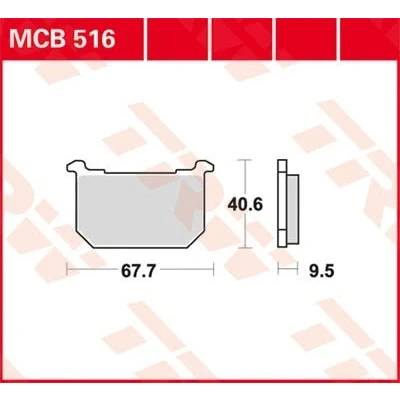 Billede af TRW Organic Allround MCB516 Bremseklodser