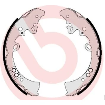 Billede af BREMBO S 83 550 Bremsebakker 295 62 TOYOTA: HILUX 3 Pick up