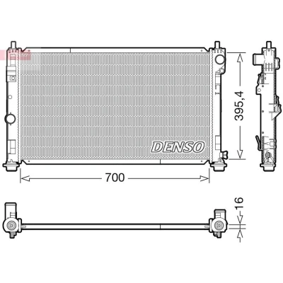 Billede af DENSO DRM06039 Radiator 700 427 16 DODGE: Caliber