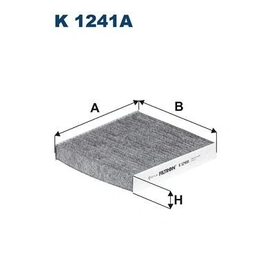 Billede af FILTRON K 1241A Kabinefilter Aktivkulfilter 216 200 32 MITSUBISHI: OUTLANDER 3, ASX SUV, Lancer 8 Limousine, CITROËN: C Crosser C4 Aircross
