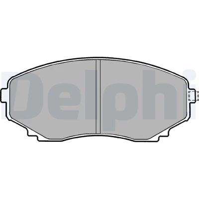 Billede af DELPHI LP1095 Bremseklodser med akustisk advarsel for slid uden anti knirke plade tilbehør MAZDA: E Serie III Ladvogn / Chassis