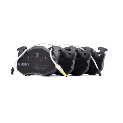 Billede af BOSCH 0 986 466 346 Bremseklodser Low Metallic Inkl. slidadvarselskontakt med anti knirke plade, monteringsvejledning RENAULT: TWINGO 1