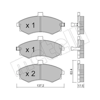 Billede af Bremseklodser METELLI 22 0504 0