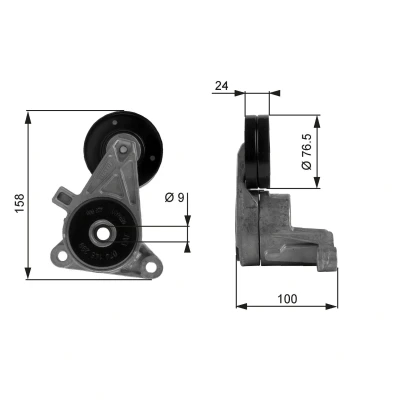 Billede af GATES FleetRunner Micro V Kit T38437 Strammehjul VOLVO: V70 2, I, 850 Stationcar