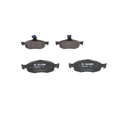 Billede af BOSCH 0 986 460 971 Bremseklodser Low Metallic med indbygget slidsensor monteringsvejledning, anti knirke plade, stempelklips
