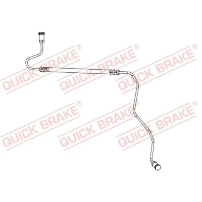 Billede af QUICK BRAKE 96.017 Bremseslange 650 M10x1 PEUGEOT: 207 Hatchback, SW, CITROËN: C3 Picasso
