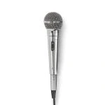 Billede af Mikrofon Cardioid Aftageligt kabel 5.00 m 80 Hz 13 kHz 600 Ohm 72 dB Indbygget on/off knap (tænd/sluk) Metal Sølv