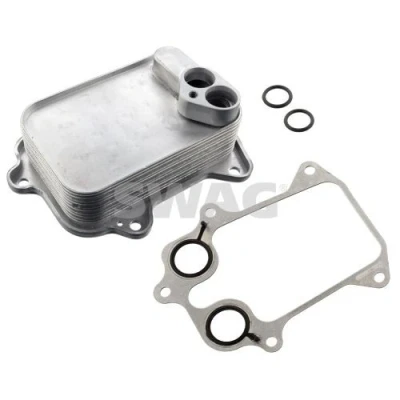 Billede af SWAG 30 10 3299 Olieradiator med pakninger VOLKSWAGEN: Polo V Hatchback, GOLF 6, Touran I, SEAT: Ibiza 4 ST, Leon II