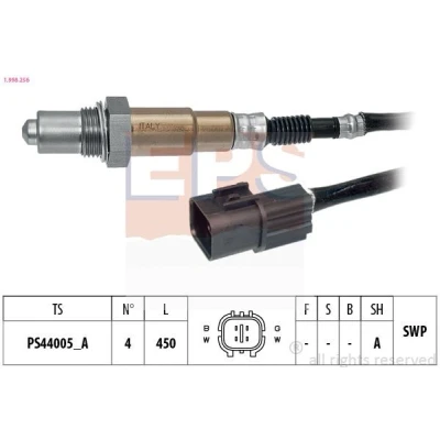 Billede af EPS 1.998.256 Lambdasonde Made in Italy OE Equivalent opvarmet, pladesonde, Gevind, forsmurt HYUNDAI: i20 I Hatchback, i10 I, Atos