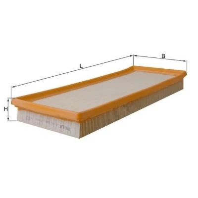 Billede af MAHLE ORIGINAL LX 522 Luftfilter 41,9 150 396,5 Filterindsats FORD: MONDEO 1, 2