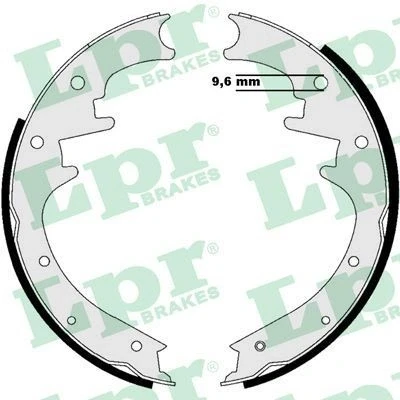 Billede af LPR 08990 Bremsebakker 254 46 JEEP: Cherokee III