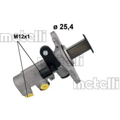 Billede af METELLI 05 1283 Bremsehovedcylinder 28,60mm Aluminium