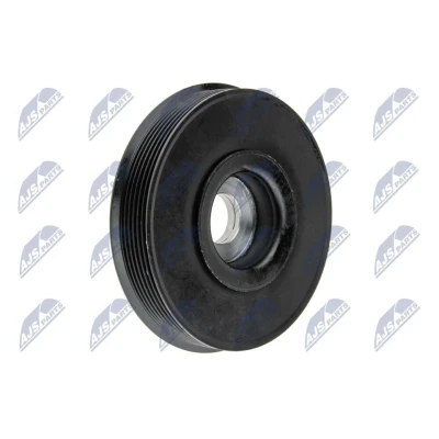 Billede af NTY RKP FR 011 Remskive Krumtapaksel 6PK 163 afkoblet, med monteringsvejledning CITROËN: C1 I, C4 II Hatchback, I PEUGEOT: 407 SW