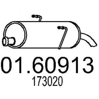 Billede af MTS 01.60913 Lydpotte 770 PEUGEOT: 206 Hatchback