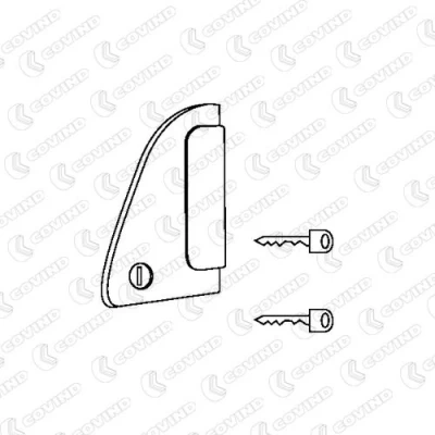 Billede af DT Spare Parts 5.60112 Dørgreb venstre