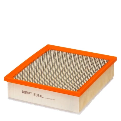 Billede af HENGST FILTER E884L Luftfilter 64 207 234 Filterindsats VOLVO: V70 3, V50, V40 Hatchback, FORD: S Max Mk1, MONDEO 4 Turnier, Focus 2