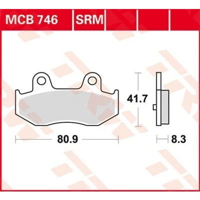 Billede af TRW Organic Allround MCB746 Bremseklodser