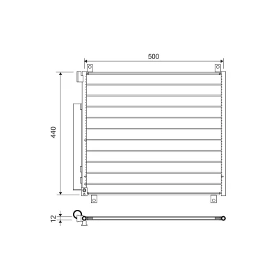 Billede af VALEO 822655 Kondensator med tørrer Aluminium 442