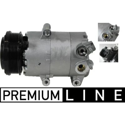Billede af MAHLE ORIGINAL ACP 555 000P Kompressor 7VS16ic 12 PAG 46 YF R 1234yf, 134a med tætningsring uden olieaftapningsskrue FORD: FOCUS 3 Turnier, C Max 2