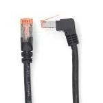 Billede af Kat 6 kabel RJ45 (8P8C) Hanstik SF/UTP 2.00 m Runde PVC LSZH Sort Plastikpose