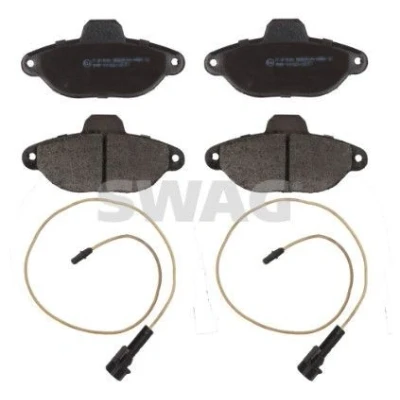 Billede af SWAG 70 91 6084 Bremseklodser foraksel Inkl. slidadvarselskontakt FIAT: 500 Hatchback, Panda II Punto FORD: KA Hatchback