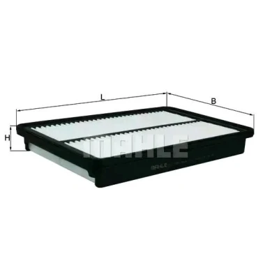 Billede af MAHLE ORIGINAL LX 3760 Luftfilter 35,0 277 294,0 Filterindsats KIA: SORENTO 2, HYUNDAI: Grand Santa Fé