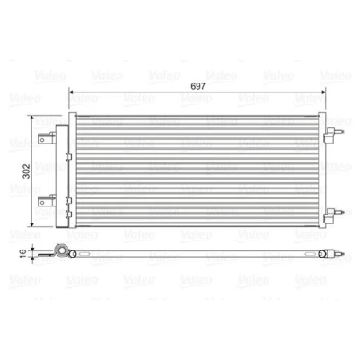 Billede af VALEO 822626 Kondensator med tørrer Aluminium 302
