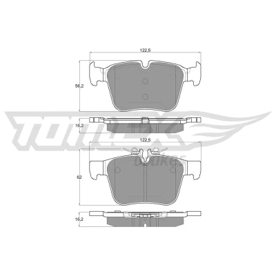 Billede af TOMEX brakes TX 17 051 Bremseklodser bagaksel Forberedt til slidindikator MERCEDES BENZ: C klasse T modell, Sedan, GLC SUV