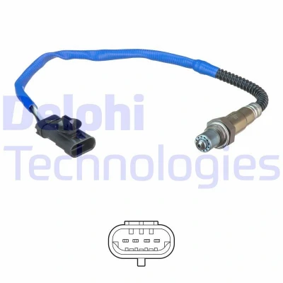 Billede af DELPHI ES20656 12B1 Lambdasonde pladesonde, opvarmet rund RENAULT: MEGANE 2, 2 Kombi, DACIA: Duster SUV