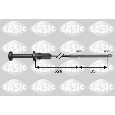 Billede af SASIC 1940007 Oliestandsmåler sort PEUGEOT: 207 Hatchback, 307 SW, CITROËN: C4 I Xsara Picasso, Berlingo II
