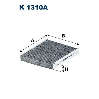 Billede af FILTRON K 1310A Kabinefilter Aktivkulfilter 216 186 30 TOYOTA: C HR, Corolla XII Stationcar, Yaris IV, MAZDA: CX 9, LEXUS: RX III