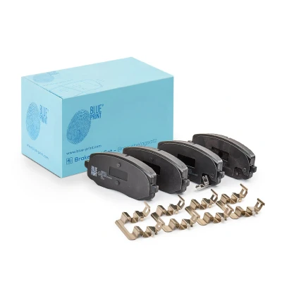 Billede af BLUE PRINT ADG042112 Bremseklodser foraksel med akustisk advarsel for slid anti knirke plade, befæstelsesmateriale HYUNDAI: i20 I Hatchback