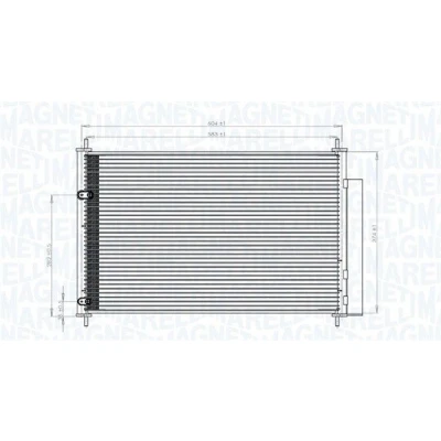 Billede af MAGNETI MARELLI 350203767000 Kondensator med tørrer 604x358x16 358 604 16 TOYOTA: Verso, Auris Hatchback, Avensis III Stationcar