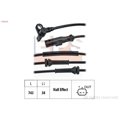 Billede af EPS 1.960.200 ABS Sensor 743 RENAULT: TWINGO 2