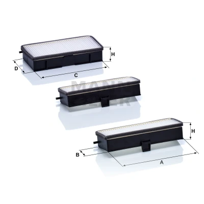 Billede af MANN FILTER CU 19 000 3 Kabinefilter Partikelfilter 177, 177 60 34 PEUGEOT: Expert I Van