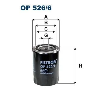 Billede af FILTRON OP 526/6 Oliefilter 3/4 16 UNF Påskruet filter AUDI: A4 B7 Avant, B6 Sedan, VOLKSWAGEN: Passat B5 GP Variant